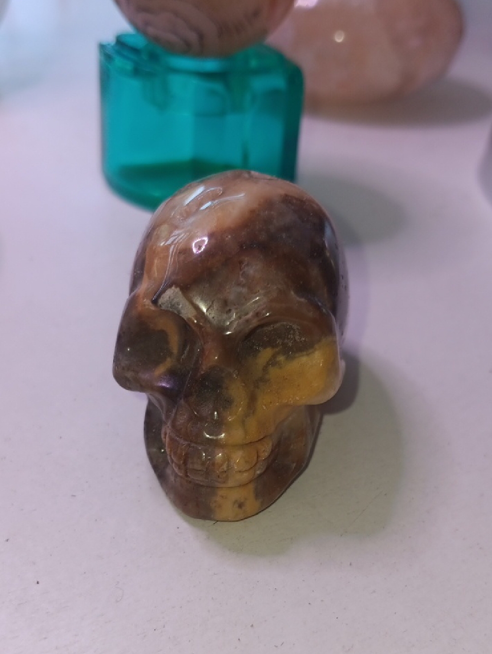 Crystal Quartz Skull Figurines 2"